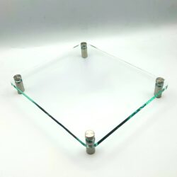 Plaque 1/4" Green edge glass-like material