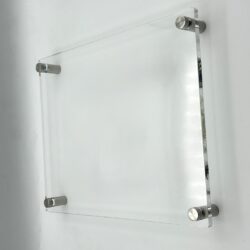 Plaque 3/16" clear material - Add your custom text, logo, or image